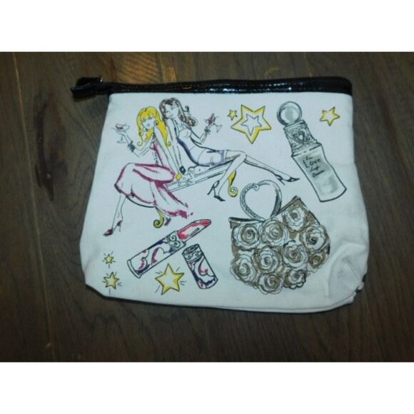 Brighton Lined Larger Zipper top Cosmetics Makeup Bag - Picture 1 of 2